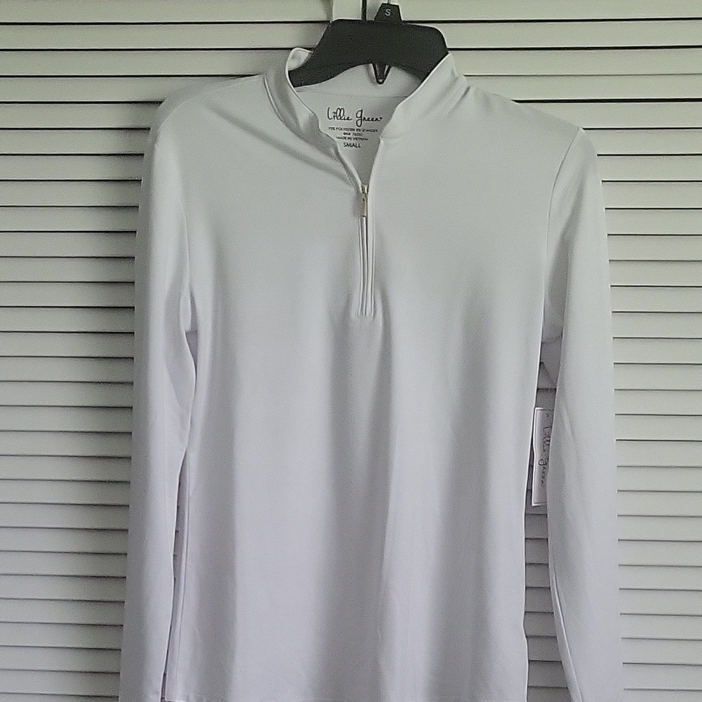 White Long Sleeve Top by Lilla Green